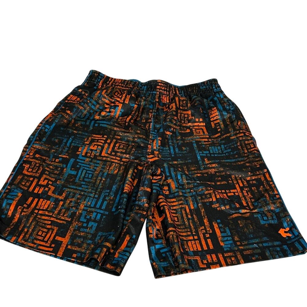 AND 1 Basketball shorts Black Orange & Blue sz xl 14-16